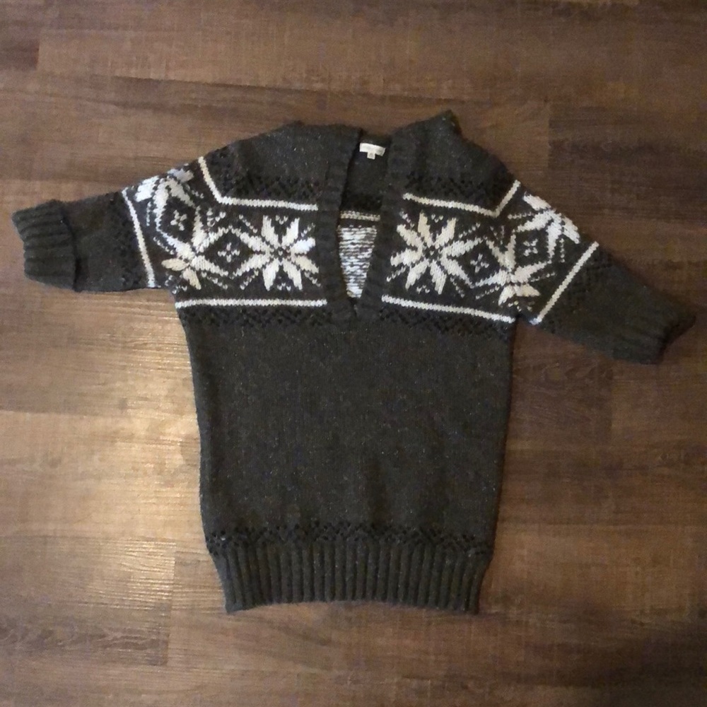 Wool sweater. Short sleeves great for layering.